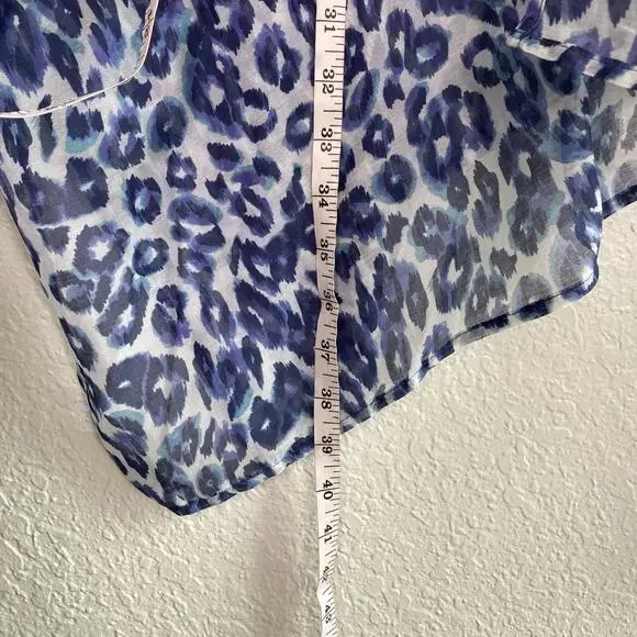 Johnny Was CALME Kimono Women Small Medium Leopard Cotton Silk Cardigan Cover Up - Picture 8 of 9